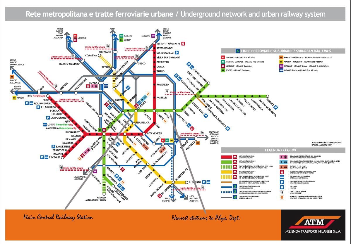 milano makan di stesen kereta api peta