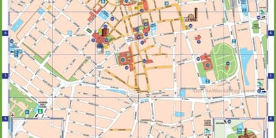 Milan itali tarikan peta